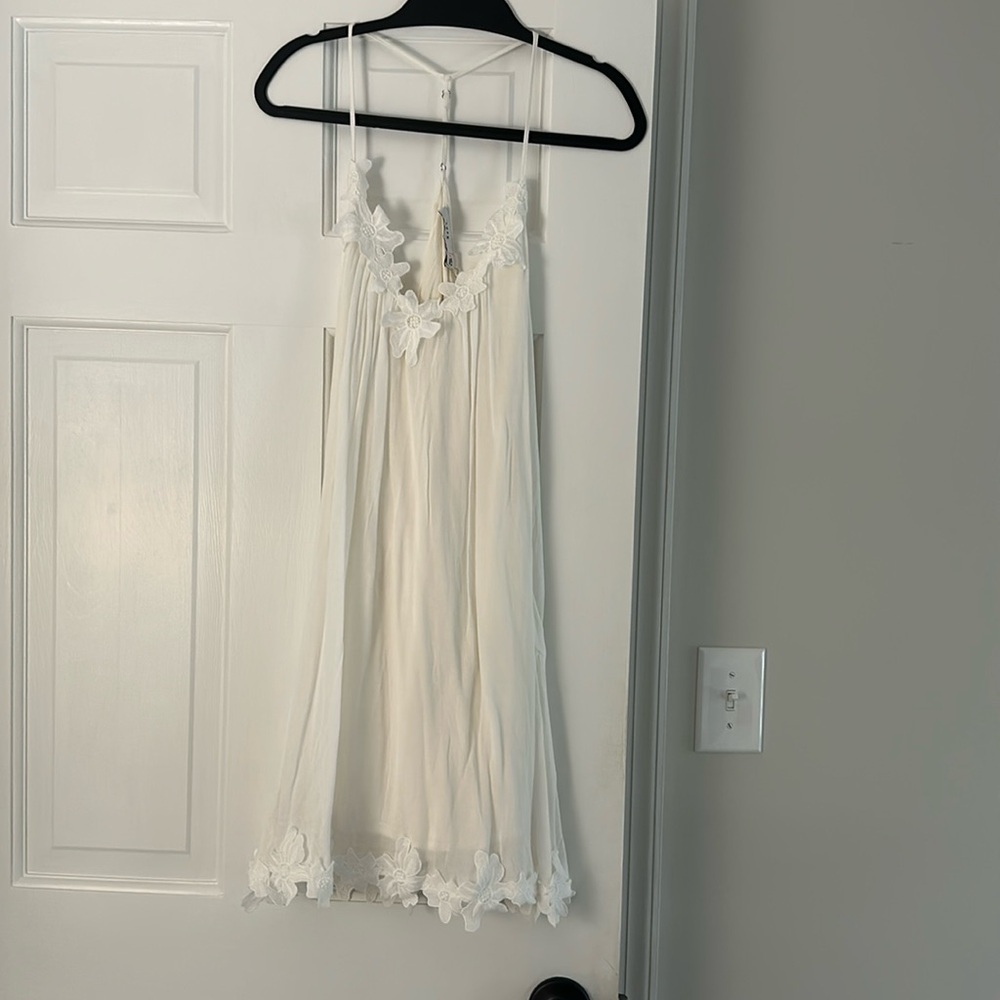 Lush white floral dress